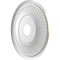 Ekena Millwork Berkshire PVC Ceiling Medallion (Canopies up to 8 3/8"), 19"OD x 3 1/2"ID x 1"P, Bright Coat Gold CMP19BEBGL - alternate 3